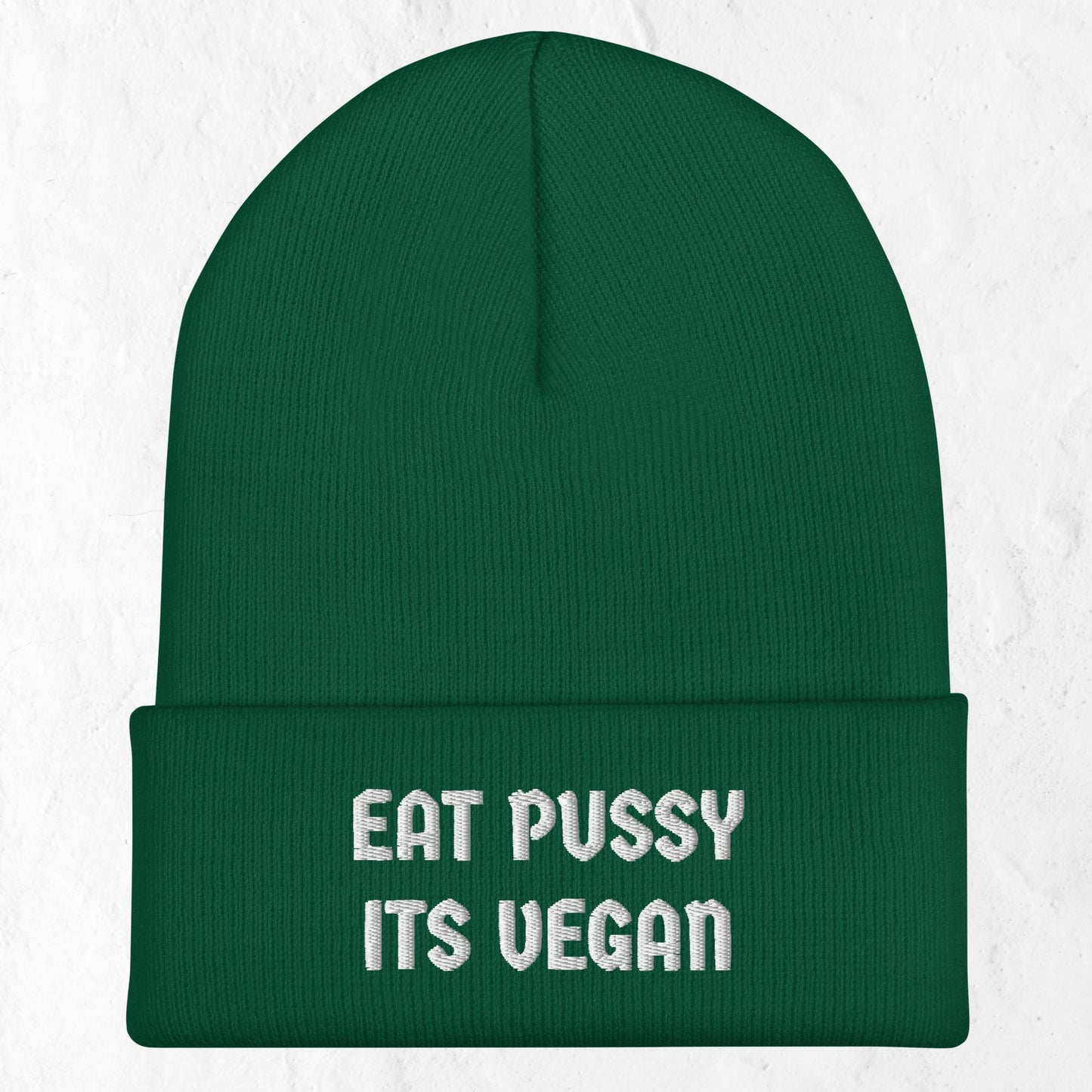 Eat Pussy Its Vegan - Cuffed Beanie