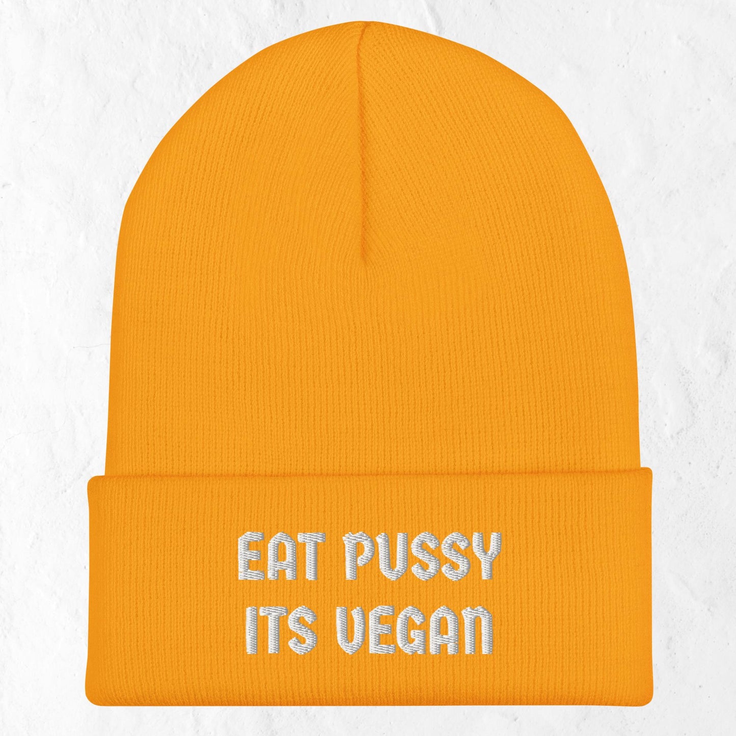 Eat Pussy Its Vegan - Cuffed Beanie