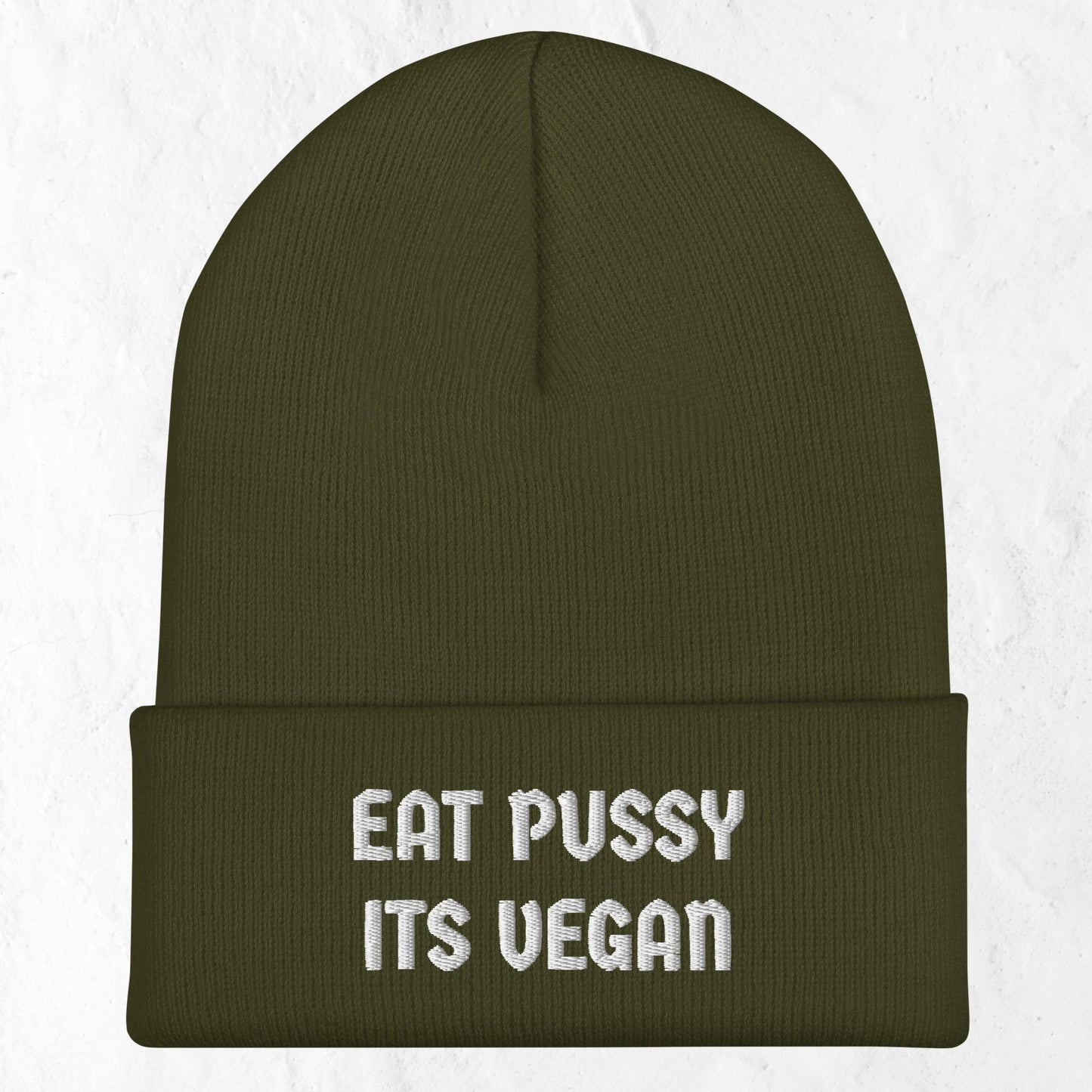 Eat Pussy Its Vegan - Cuffed Beanie