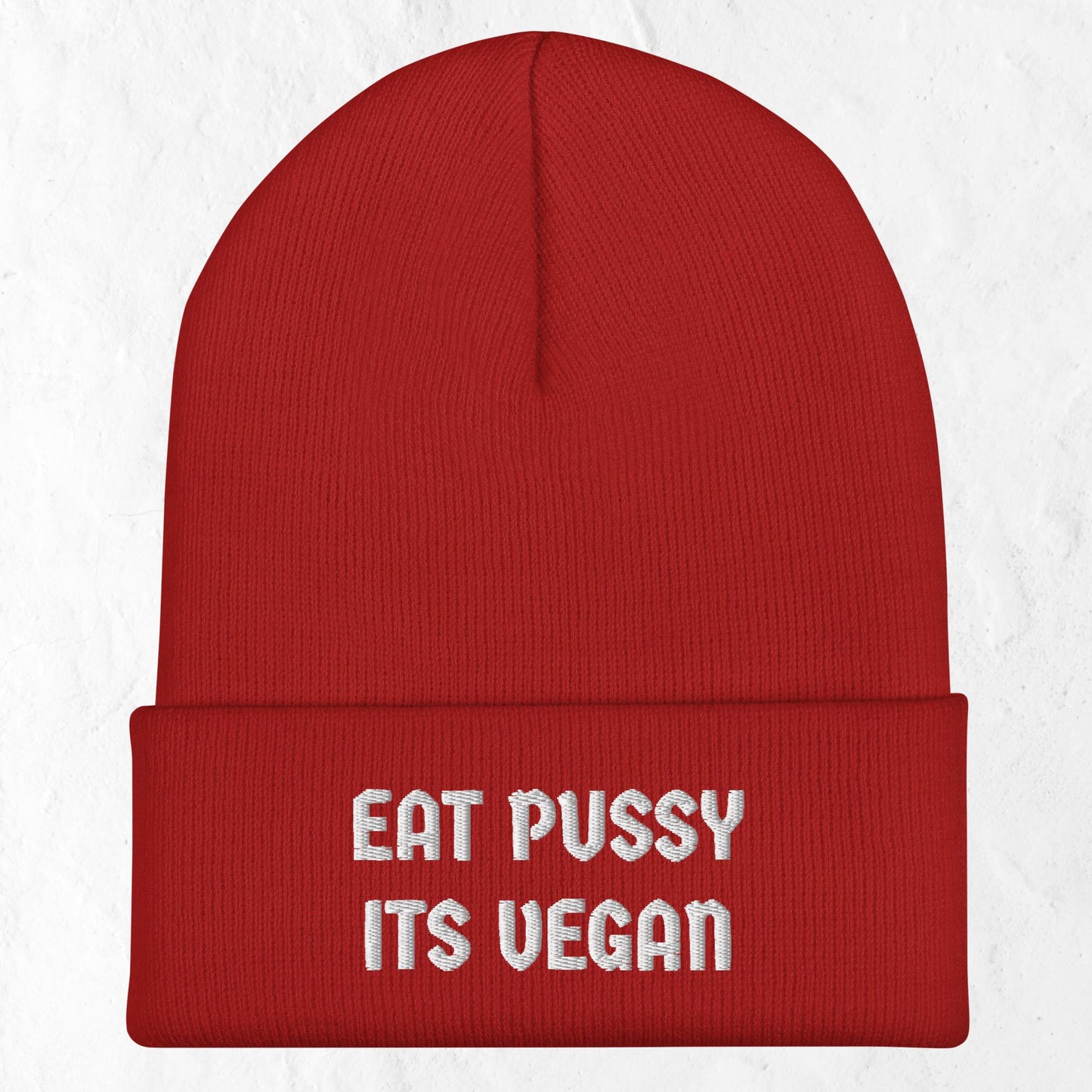 Eat Pussy Its Vegan - Cuffed Beanie