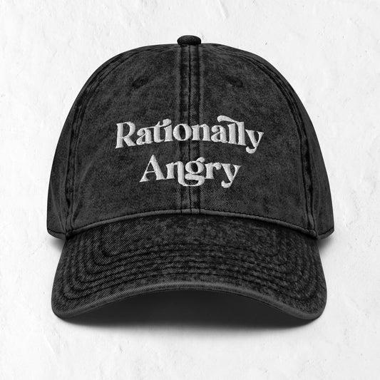 Rationally Angry Vintage Cotton Twill Cap