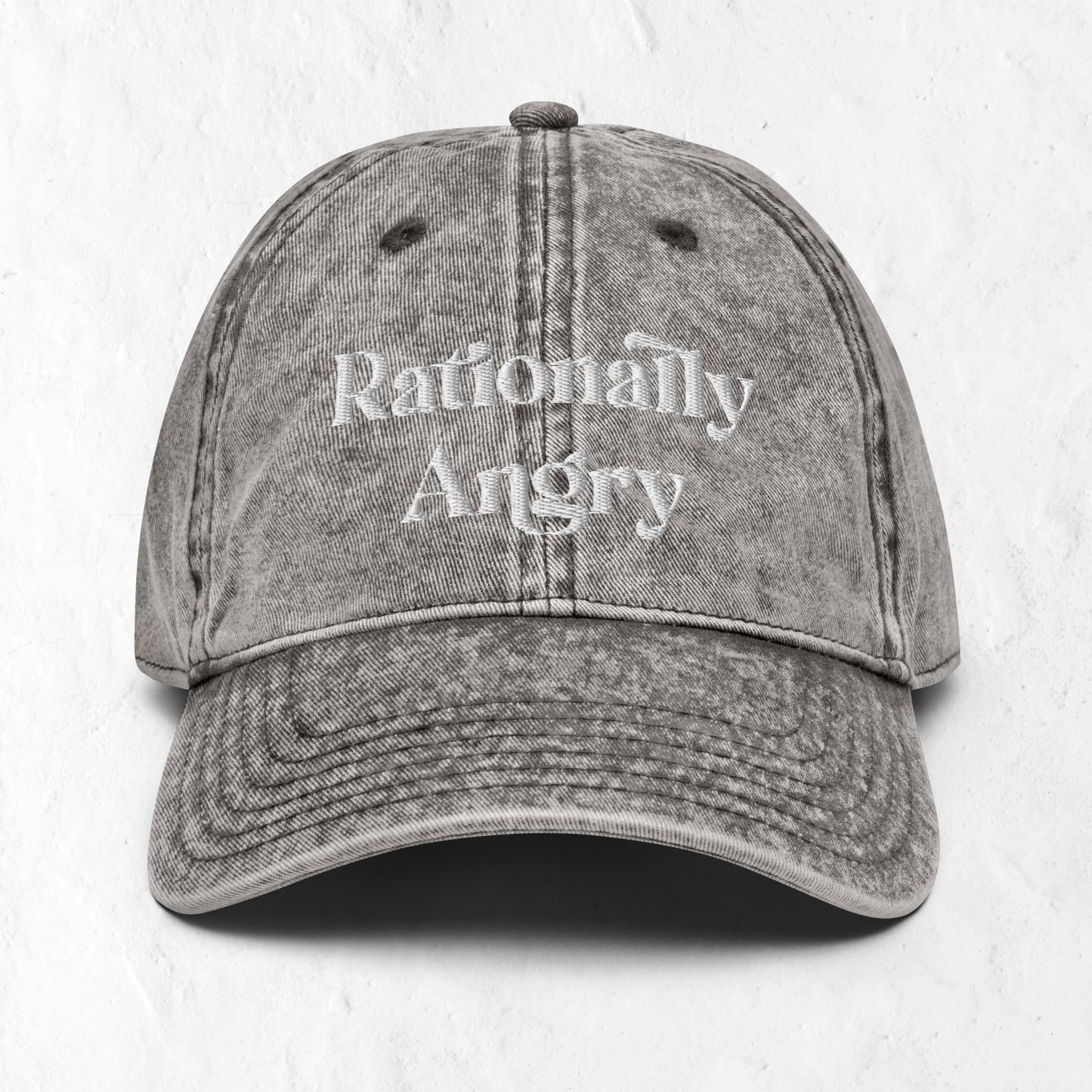 Rationally Angry Vintage Cotton Twill Cap