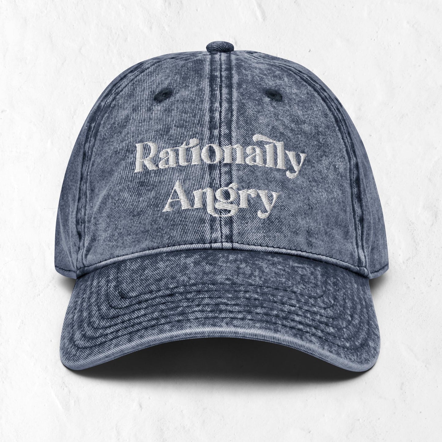 Rationally Angry Vintage Cotton Twill Cap