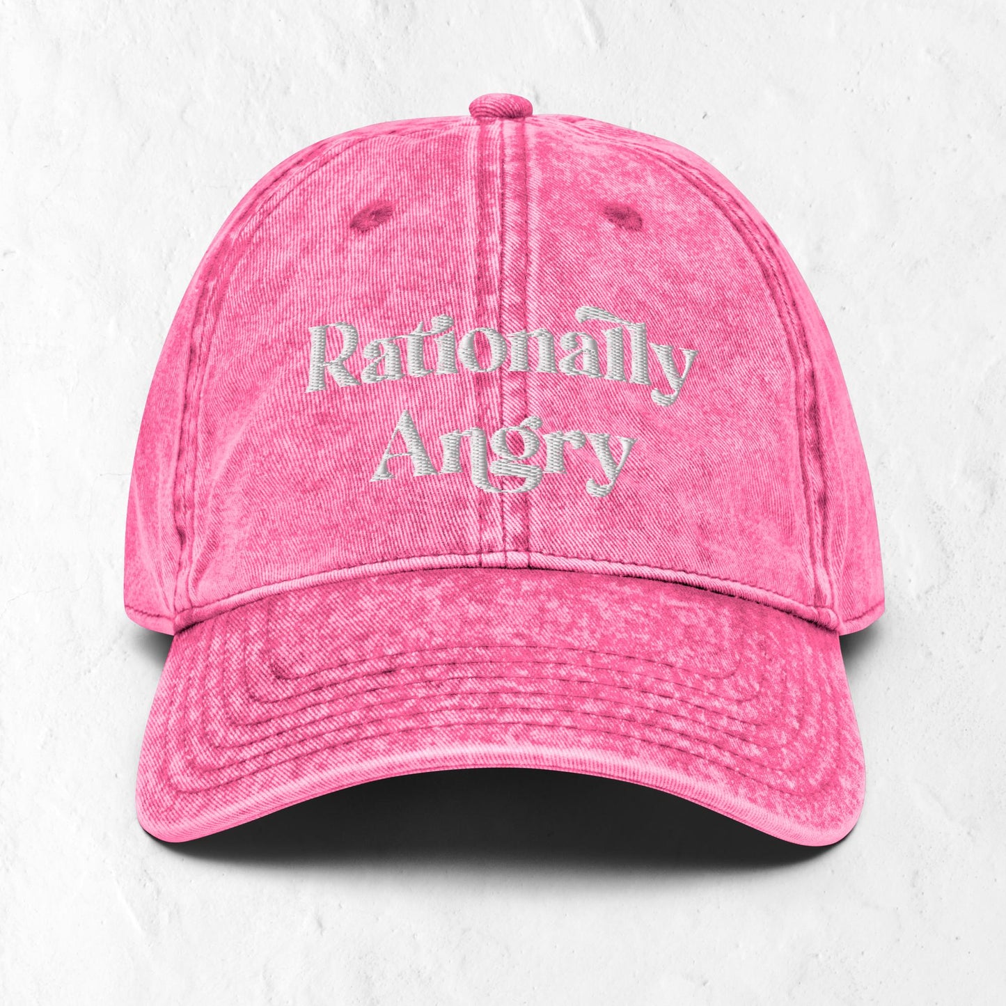 Rationally Angry Vintage Cotton Twill Cap